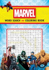 Marvel Word Search and Coloring Book