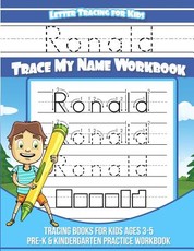 Ronald Letter Tracing for Kids Trace my Name Workbook