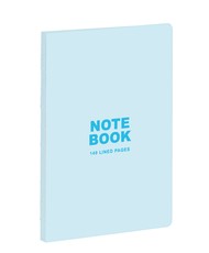 Teneues - A5 Notebook, Pastel Blue, 140 Lined Pages, Raw Sewn Spine, Lays Flat