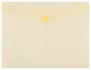 Aplankas-vokelis su spaustuku C5 geltonas