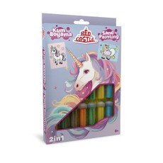 Kūrybinis smėlio rinkinys RED CASTLE „Vienaragis“, 2in1