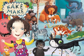 Dėlionė „Kakė Makė: pažink gyvūnus“ (160 dalių)