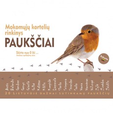 Paukščiai: mokomųjų kortelių rinkinys