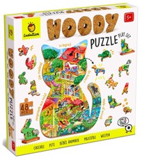 Medinė dėlionė LUDATTICA „Augintiniai“, 48 detalės Medinė dėlionė LUDATTICA „Augintiniai“, 48 detalės