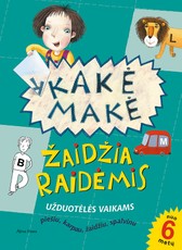 Kakė Makė žaidžia raidėmis. Užduotėlės vaikams