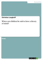 Langhoff, C: When can children be said