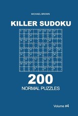Killer Sudoku - 200 Normal Puzzles 9x9 (Volume 4)