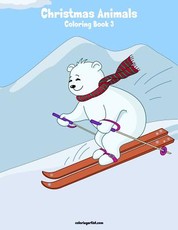 Christmas Animals Coloring Book 3