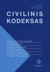 Lietuvos Respublikos civilinis kodeksas. Iki 2019 m. kovo 1 d.