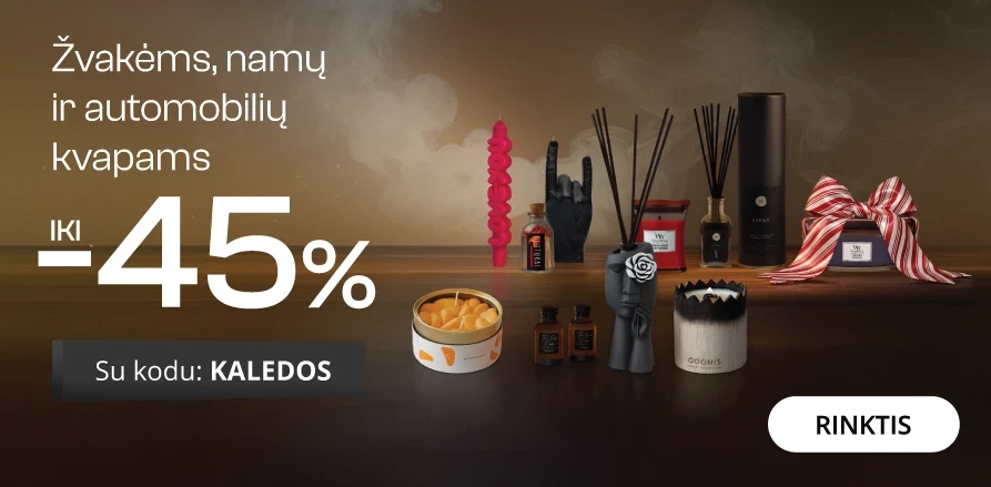 Žvakėms, namų ir automobilių kvapams - extra nuolaidos iki -45%