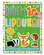 Dideli lipdukai mažiems pirštukams. Miško pievelė