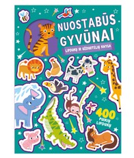 Nuostabūs gyvūnai. Lipdukų ir užduotėlių knyga