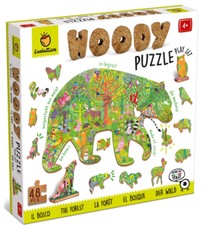 Medinė dėlionė LUDATTICA „Miškas“, 48 detalės Medinė dėlionė LUDATTICA „Miškas“, 48 detalės