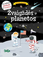 Žvaigždės ir planetos. Lipdukų atlasas (su plakatu)