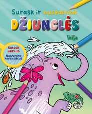 Džiunglės. Surask ir nuspalvink