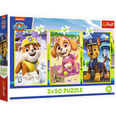 TREFL PAW PATROL Dėlionių rinkinys „Šunyčiai herojai“, 3 x 50 det.