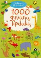 1000 gyvūnų lipdukų