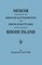 Memoir Concerning the French Settlements and French Settlers in the Colony of Rhode Island