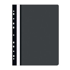 Segtuvėlis su euro perforacija A4 PP juodas