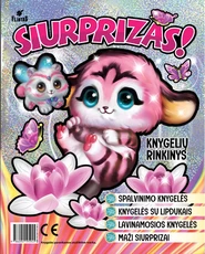 SIURPRIZAS! 3 knygelių rinkinys mergaitėms ir dovanėlė
