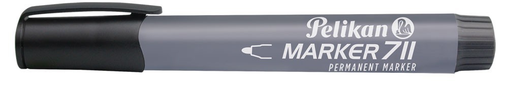 Žymeklis permanentinis 711 juodas
