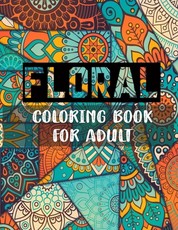 Floral coloring book for adult