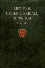 Lietuvos užsienio reikalų ministrai, 1918–1940