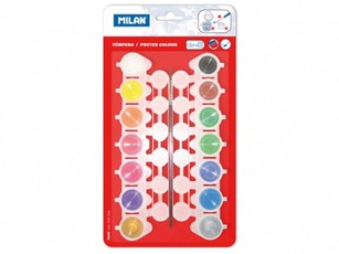 Guašas MILAN 14 sp., x 5 ml, su teptuku