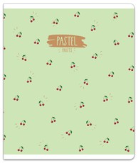 Sąsiuvinis(platus) A5 12lap 80g linija PASTEL FRUITS