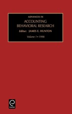 Advances in Accounting Behavioral Research