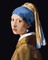 Tapyba pagal skaičius: MERGINA SU PERLO AUSKARU Jan Vermeer  40x50 dėžutėje