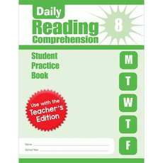 Daily Reading Comprehension, Grade 8 Student Edition Workbook