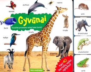 Gyvūnai: vaizdinė priemonė vaikučiams lavinti