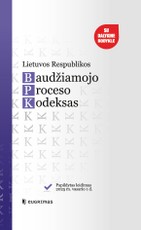 Lietuvos Respublikos baudžiamojo proceso kodeksas. Papildytas leidimas 2025 02 01