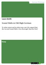 Sound Shifts in Old High German