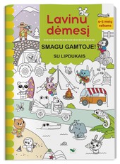 Lavinu dėmesį. Smagu gamtoje! Su lipdukais. 4–5 metų vaikams