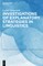 Investigations of Explanatory Strategies in Linguistics