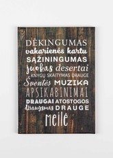 Laimingų namų taisyklės „Dėkingumas“ (tamsi) 21 x 29 cm
