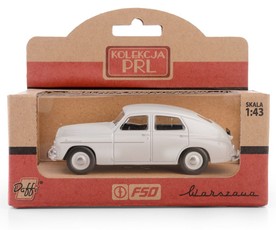 Modelinis automobilis PRL "Warszawa" M20, baltas