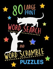 80 Large Print Word Search And Word Scramble Puzzles
