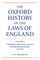 The Oxford History of the Laws of England