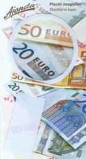 Plastikinė lupa (eurai)