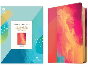NLT Courage for Life Study Bible for Women, Filament-Enabled Edition (Leatherlike, Fierce Pink)