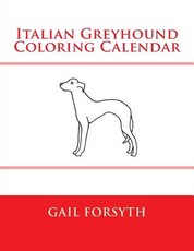 Italian Greyhound Coloring Calendar