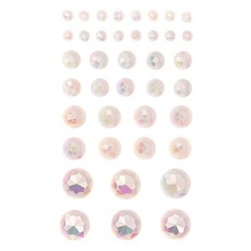 Lipnūs kristalai 40vnt OPALESCENT CREAM