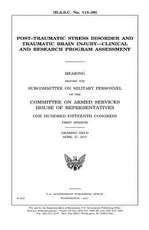 Post-traumatic stress disorder and traumatic brain injury