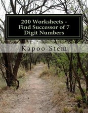 200 Worksheets - Find Successor of 7 Digit Numbers