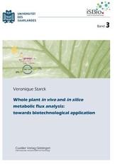 Whole plant in vivo and in silico metabolic flux analysis