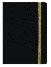 Užrašų knygutė A6 su guma lang BLACK