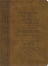 For Know the Plans I Have for You Lux-Leather Journal: Brown
